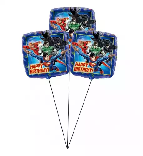 Justice League Sweet Balloon(Bunch Of Three)