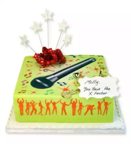 X Factor Birthday Cake