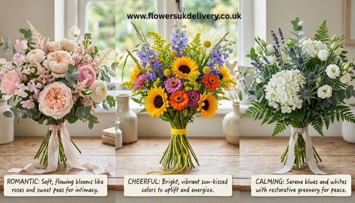 seasonal flowers UK spring tulips daffodils fresh bouquet Relevance: Visually demonstrates the seasonal flowers section Placement: After the Spring subsection