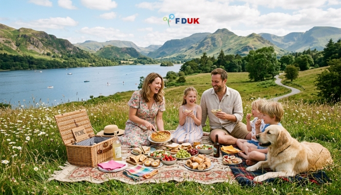 summer picnic gift ideas hamper with flowers