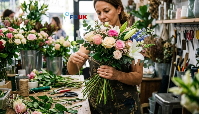 Best flowers and wine gifts UK — hand-tied fresh bouquets from flowersukdelivery.co.uk