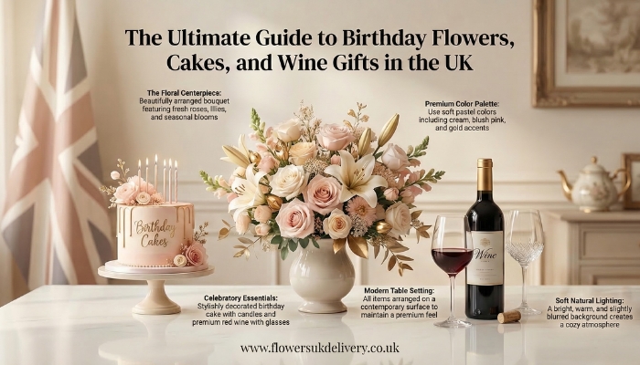 The Ultimate Guide to Birthday Flowers, Cakes, and Wine Gifts in the UK