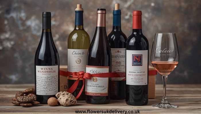 Online Birthday Gifts UK bundle Birthday Flowers Wine Cake delivery
