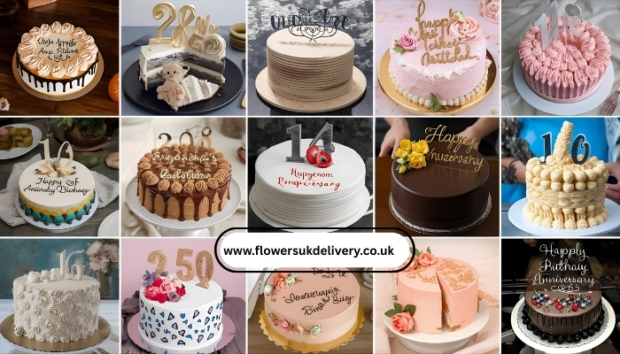 Anniversary cake ideas for milestone celebrations UK