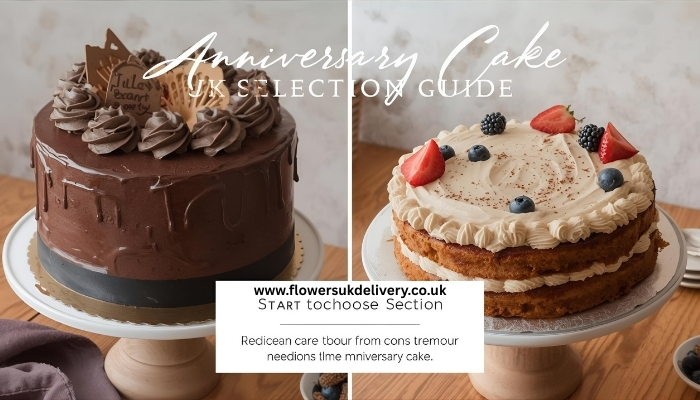 Anniversary cake selection guide UK delivery