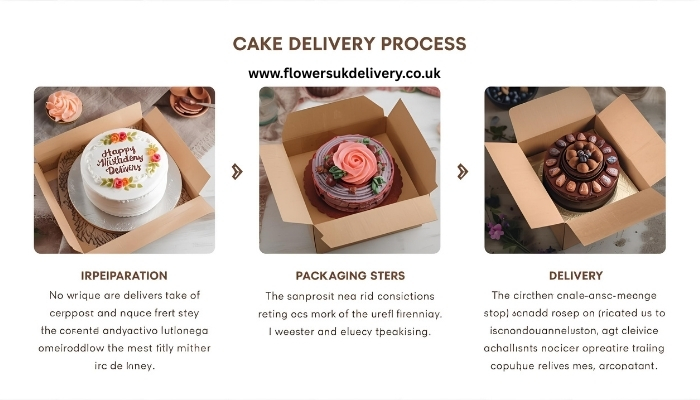 UK anniversary cake delivery process step by step