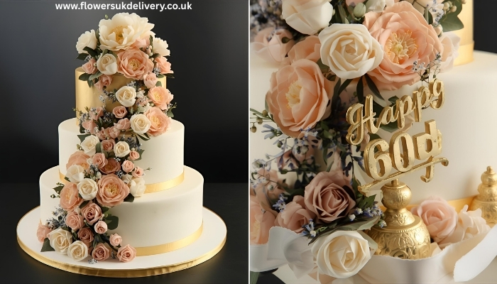 Diamond anniversary cake delivery UK milestone celebration