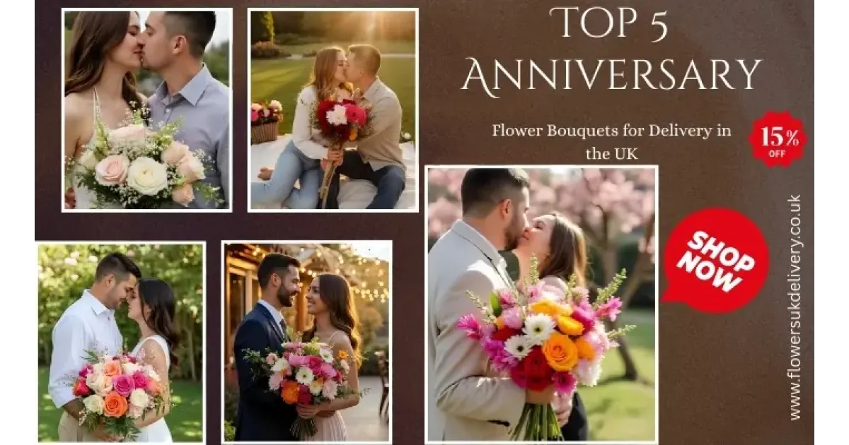 Top 5 Anniversary Flower Bouquets for Delivery in the UK