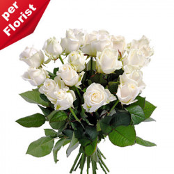 Bouquet of white roses