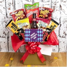 Fathers Day Beer and Bar Snacks Bouquet