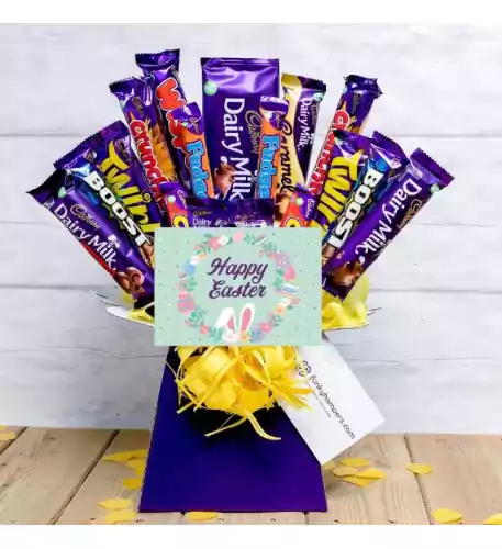  Happy Easter Deluxe Cadburys Chocolate Bouquet