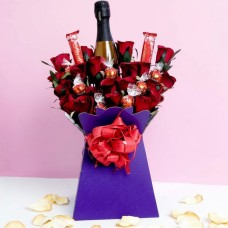 Prosecco and Lindor Bouquet