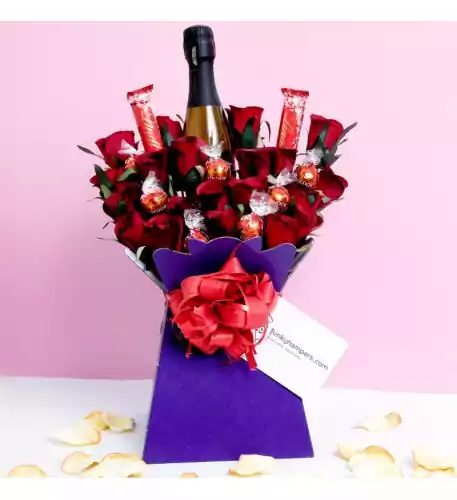 Prosecco and Lindor Bouquet