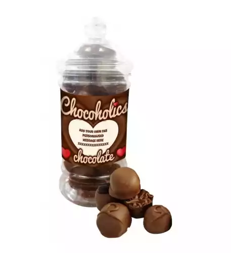 Personalised Belgian Chocolate Jar Personalised Belgian Chocolate Jar
