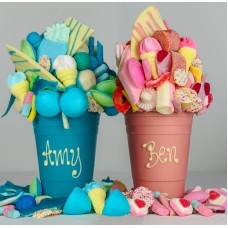 Pink Or Blue Personalised 1Kg Belgian Chocolate Smash Cup