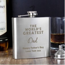 Personalised 'The World's Greatest' Hip Flask