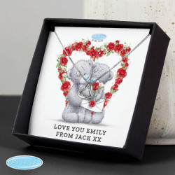 Personalised Me to You Valentine Sentiment Heart Necklace and Box Personalised Me to You Valentine Sentiment Heart Necklace and Box