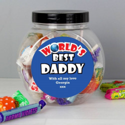 Personalised Fathers Day Sweet Jar Personalised Fathers Day Sweet Jar