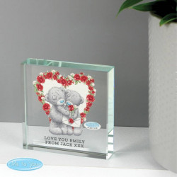 Personalised Me to You Valentine Large Crystal Token Personalised Me to You Valentine Large Crystal Token