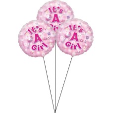 It's A Girl Sweet Balloon(Bunch Of Three)