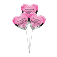 Engagement Pink Sweet Balloon(Bunch Of Three)