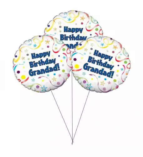 Happy Birthday Grandad Sweet Balloon(Bunch Of Three)