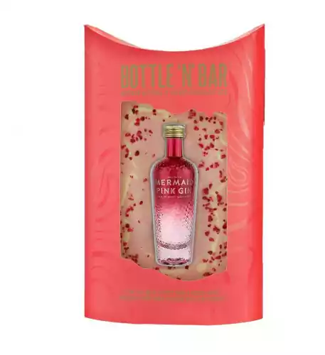 Mermaid Pink Gin & Chocolate Gift - Bottle N Bar