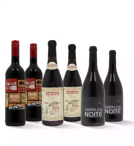 Luxury Red Wine Selection - Case of 6