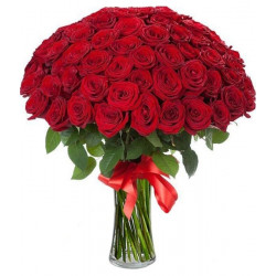 100 red roses bouquet