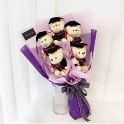Graduation Bouquet 07 (8pcs Bear)