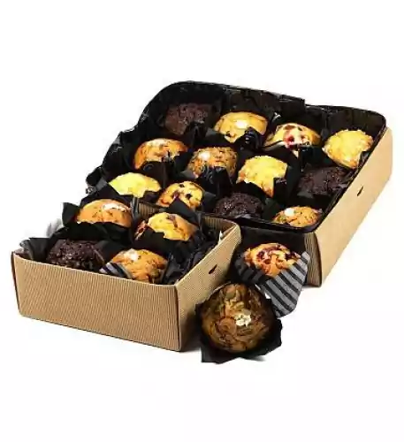 16 Assorted Muffins Gift Basket