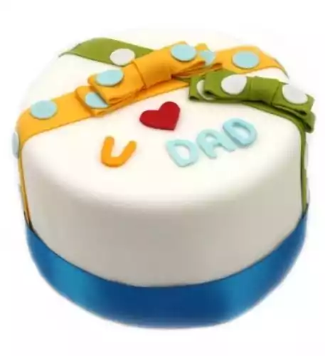 Love Dad Cake (7 Inch Love Dad Cake)