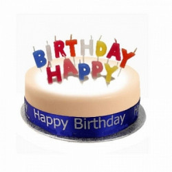 Birthday Cake Sponge Blue (7 Inch Birthday Cake Sponge Blue)
