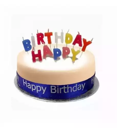 Birthday Cake Sponge Blue (7 Inch Birthday Cake Sponge Blue)