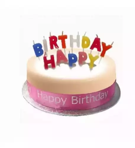 Birthday Cake Sponge Pink (7 Inch Birthday Cake Sponge Pink)