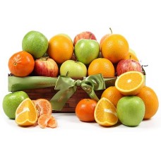 Crunchy Apples And Orange Fruit Basket