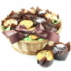 18 Assorted Muffins Basket 18 Assorted Muffins Basket