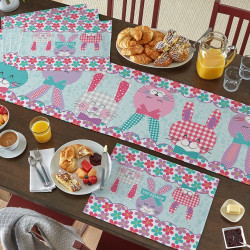 Bunnies Gather Here Table Runner & Placemats (Table Runner)