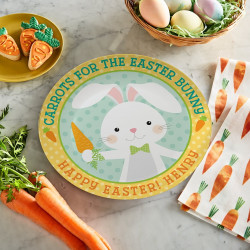 Carrots For Bunny Personalized Plate