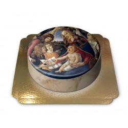Communion Cake The Madonna of the Magnificat (Small (18 cm(6-8 slices)))