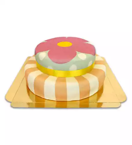  Playful 2-Tier Cake