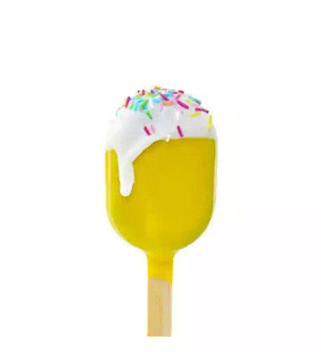  Yellow Ice Cream Cake Pops (10 pieces)