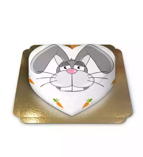 Heart Shaped Rabbit Cake (Medium (25×24 (10 parts))) Heart Shaped Rabbit Cake (Medium (25×24 (10 parts)))
