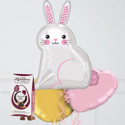 Cute Easter Bunny and Chocolate Egg Gift Set (4 Balloons)