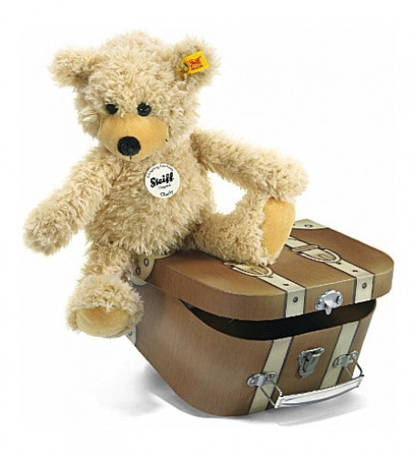 Steiff Charly Dangling Teddy Bear in Suitcase