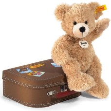 Personalised Steiff teddy bear Fynn in suitcase