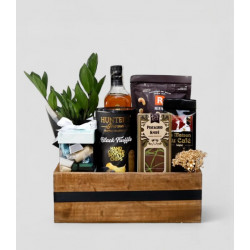 Black Label Whiskey & Chocolates: Elite Collection Gift Basket