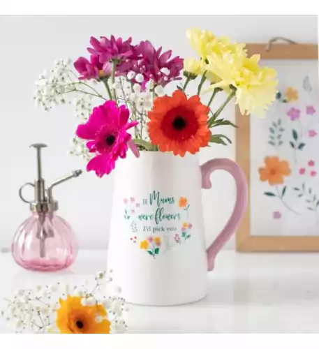 If Mums Were Flowers Ceramic Flower Jug