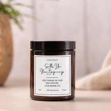 Personalised Smells Like New Beginnings Scented Candle
