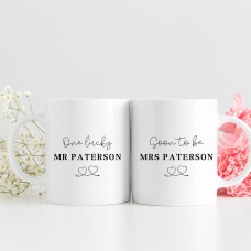 Mr and Mrs Mugs Personalised - Wifey and Hubby